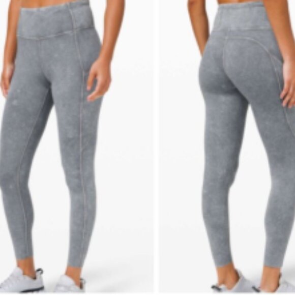 Lululemon Asphalt Grey Washed Leggings No Pockets Size Small NWOT - Picture 1 of 1